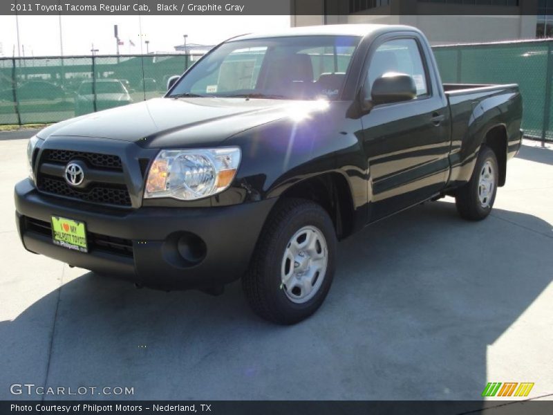 Black / Graphite Gray 2011 Toyota Tacoma Regular Cab