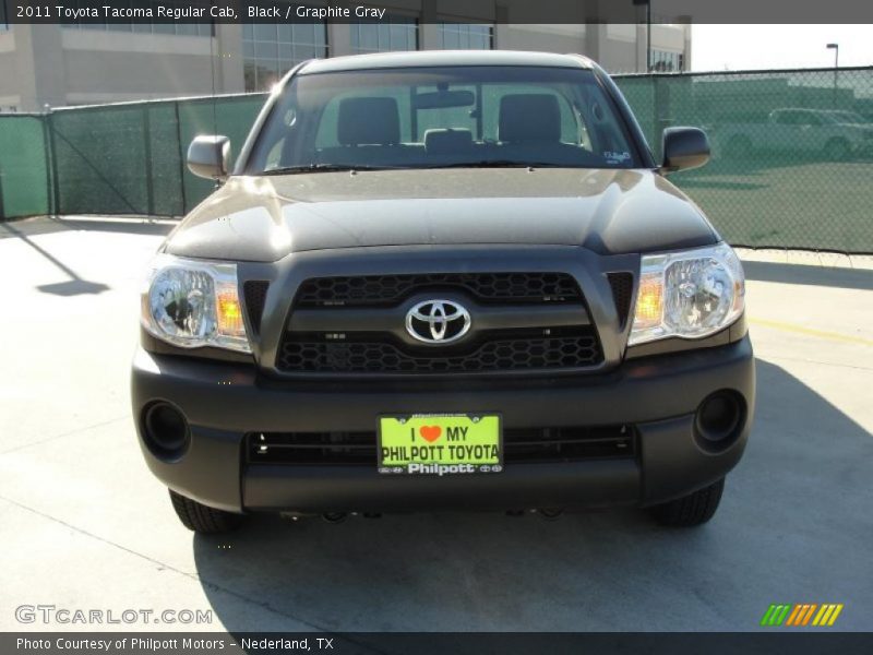 Black / Graphite Gray 2011 Toyota Tacoma Regular Cab