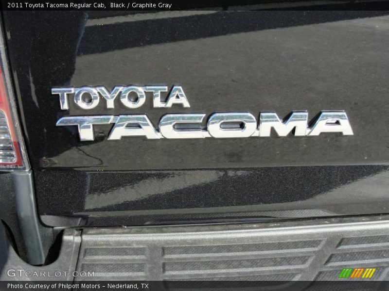 Black / Graphite Gray 2011 Toyota Tacoma Regular Cab