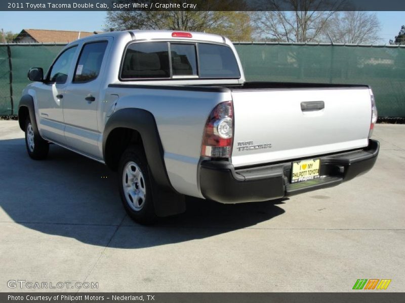 Super White / Graphite Gray 2011 Toyota Tacoma Double Cab