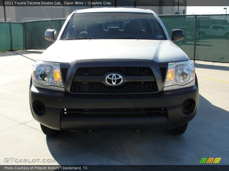 Super White / Graphite Gray 2011 Toyota Tacoma Double Cab