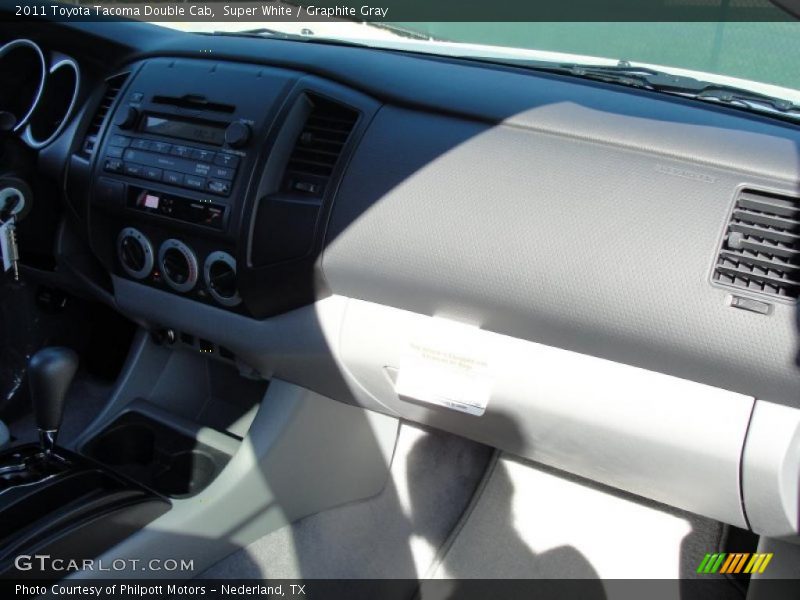 Super White / Graphite Gray 2011 Toyota Tacoma Double Cab