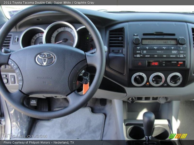Super White / Graphite Gray 2011 Toyota Tacoma Double Cab