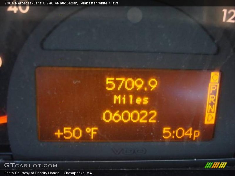 Alabaster White / Java 2004 Mercedes-Benz C 240 4Matic Sedan
