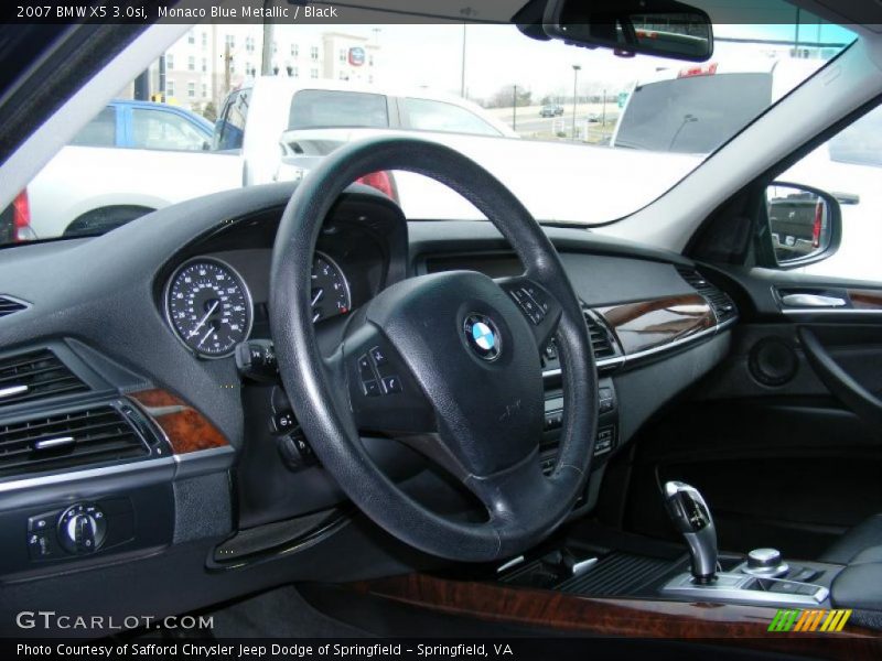 Monaco Blue Metallic / Black 2007 BMW X5 3.0si