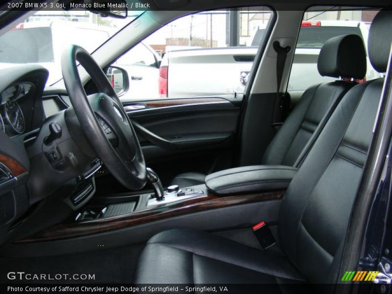 Monaco Blue Metallic / Black 2007 BMW X5 3.0si