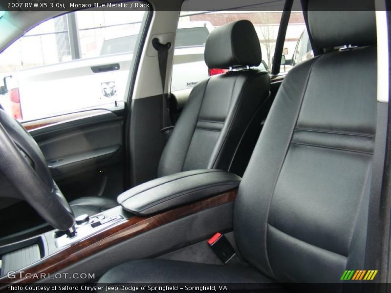 Monaco Blue Metallic / Black 2007 BMW X5 3.0si