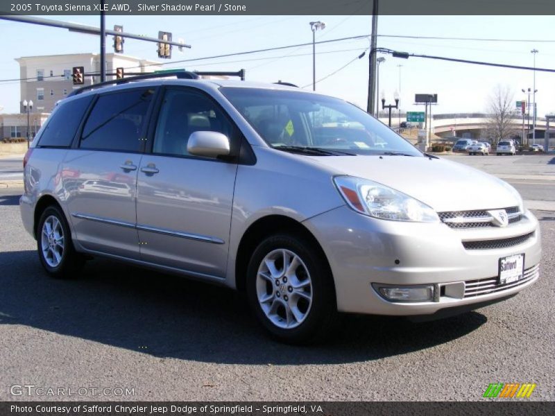 Silver Shadow Pearl / Stone 2005 Toyota Sienna XLE AWD