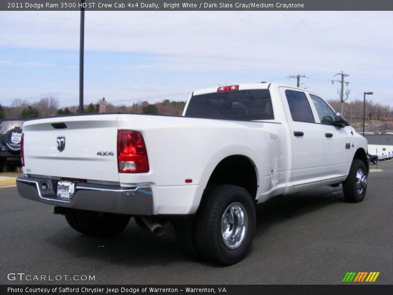  2011 Ram 3500 HD ST Crew Cab 4x4 Dually Bright White