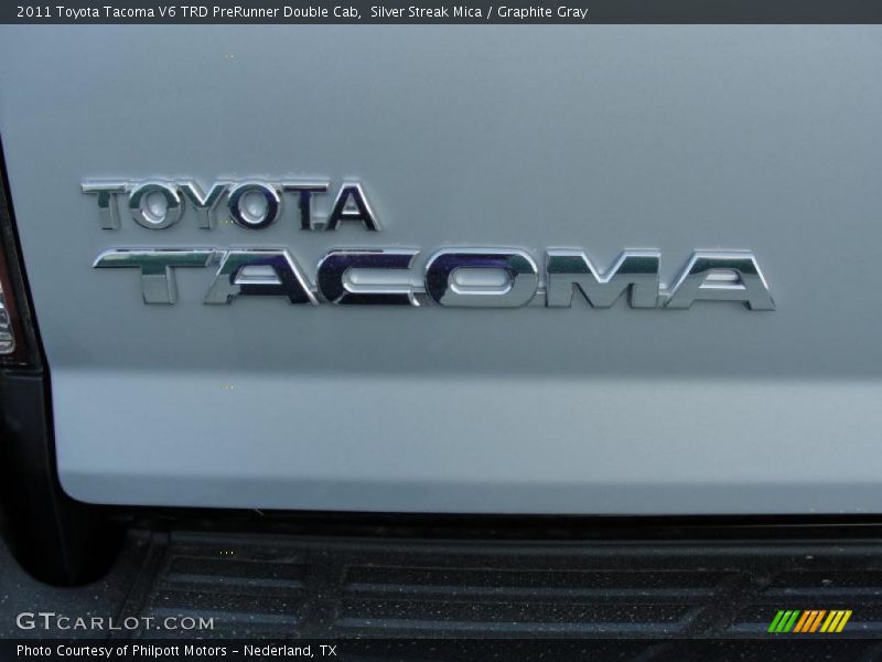 Silver Streak Mica / Graphite Gray 2011 Toyota Tacoma V6 TRD PreRunner Double Cab