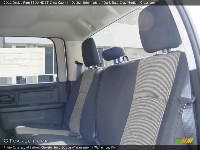 Bright White / Dark Slate Gray/Medium Graystone 2011 Dodge Ram 3500 HD ST Crew Cab 4x4 Dually