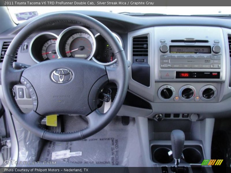 Silver Streak Mica / Graphite Gray 2011 Toyota Tacoma V6 TRD PreRunner Double Cab