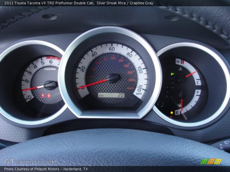 Silver Streak Mica / Graphite Gray 2011 Toyota Tacoma V6 TRD PreRunner Double Cab