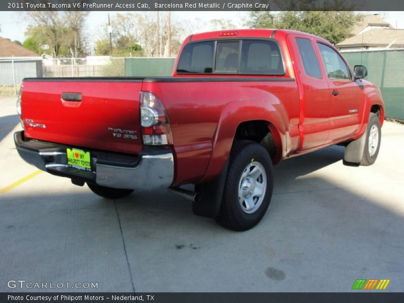Barcelona Red Metallic / Graphite Gray 2011 Toyota Tacoma V6 PreRunner Access Cab