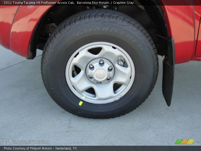 Barcelona Red Metallic / Graphite Gray 2011 Toyota Tacoma V6 PreRunner Access Cab