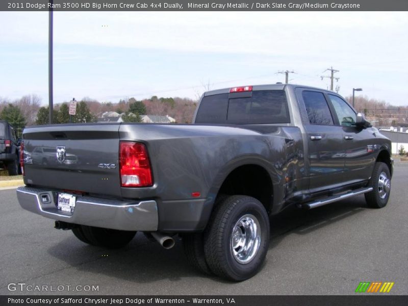 Mineral Gray Metallic / Dark Slate Gray/Medium Graystone 2011 Dodge Ram 3500 HD Big Horn Crew Cab 4x4 Dually