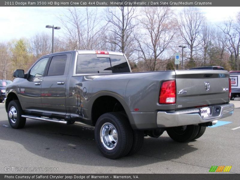  2011 Ram 3500 HD Big Horn Crew Cab 4x4 Dually Mineral Gray Metallic