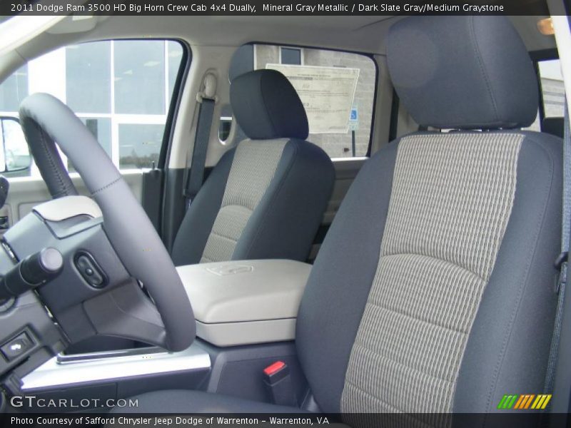 Mineral Gray Metallic / Dark Slate Gray/Medium Graystone 2011 Dodge Ram 3500 HD Big Horn Crew Cab 4x4 Dually