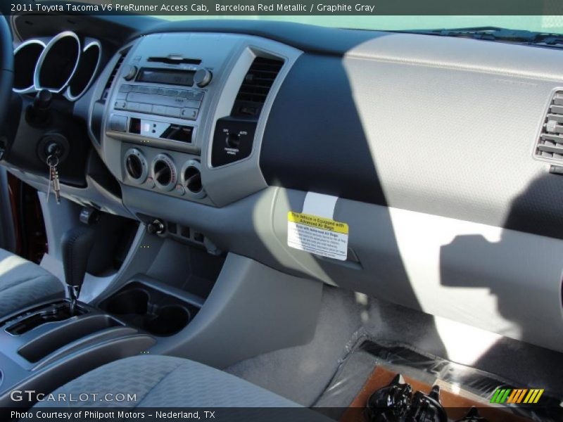 Barcelona Red Metallic / Graphite Gray 2011 Toyota Tacoma V6 PreRunner Access Cab