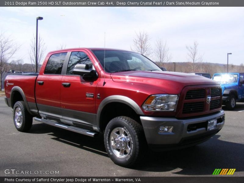  2011 Ram 2500 HD SLT Outdoorsman Crew Cab 4x4 Deep Cherry Crystal Pearl