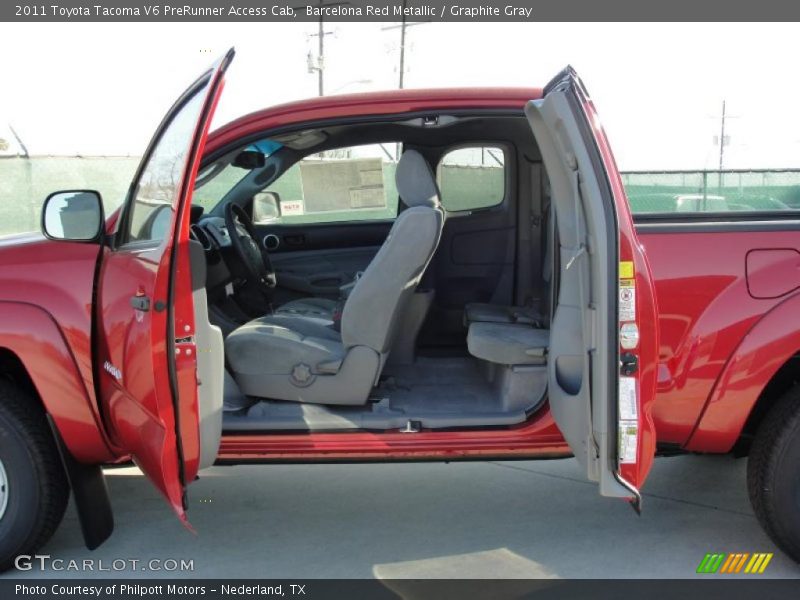 Barcelona Red Metallic / Graphite Gray 2011 Toyota Tacoma V6 PreRunner Access Cab