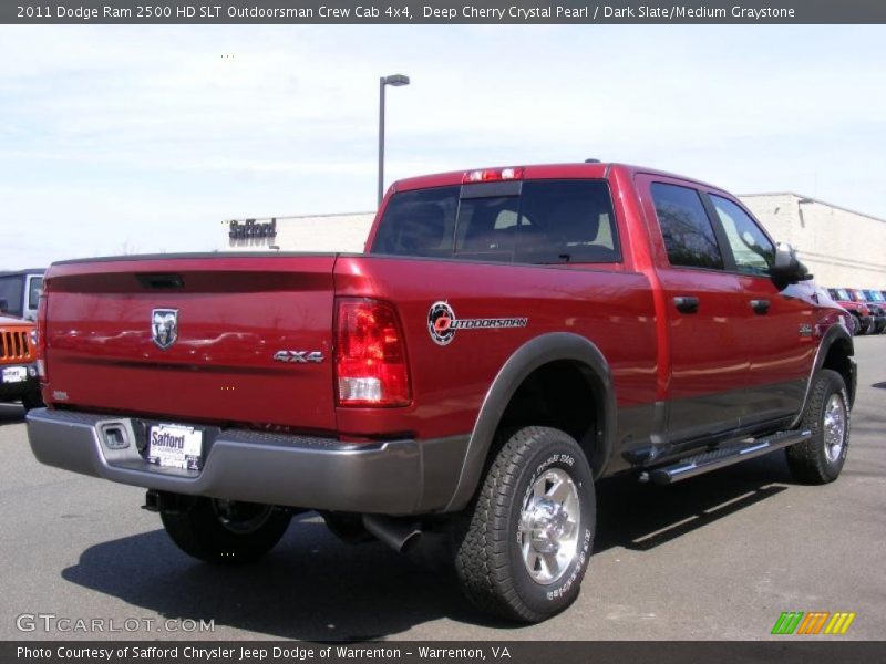  2011 Ram 2500 HD SLT Outdoorsman Crew Cab 4x4 Deep Cherry Crystal Pearl