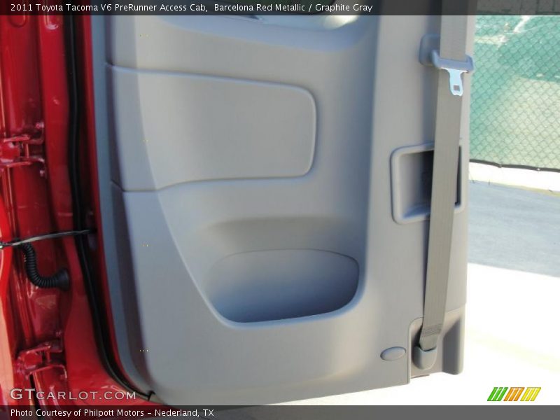 Barcelona Red Metallic / Graphite Gray 2011 Toyota Tacoma V6 PreRunner Access Cab