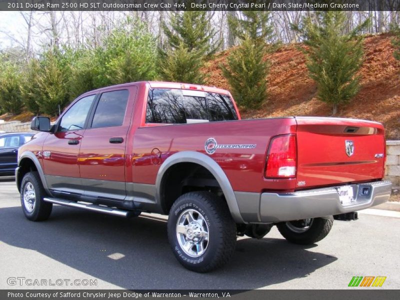 Deep Cherry Crystal Pearl / Dark Slate/Medium Graystone 2011 Dodge Ram 2500 HD SLT Outdoorsman Crew Cab 4x4