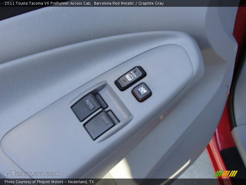 Barcelona Red Metallic / Graphite Gray 2011 Toyota Tacoma V6 PreRunner Access Cab