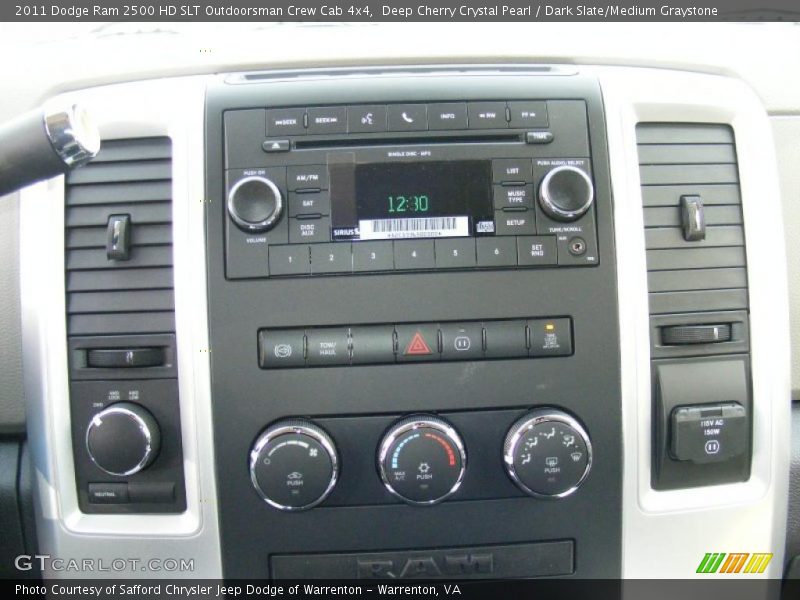 Controls of 2011 Ram 2500 HD SLT Outdoorsman Crew Cab 4x4