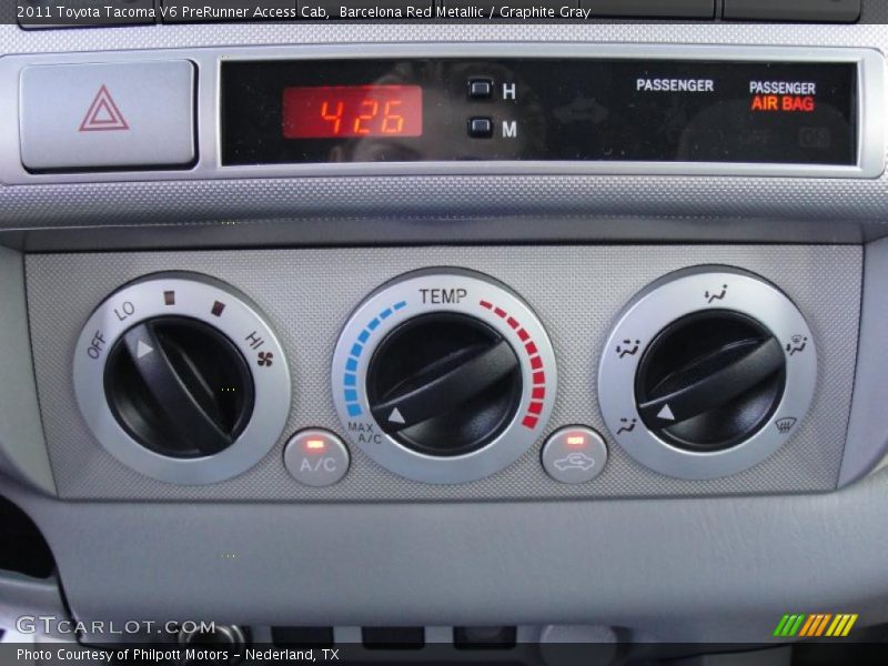 Barcelona Red Metallic / Graphite Gray 2011 Toyota Tacoma V6 PreRunner Access Cab