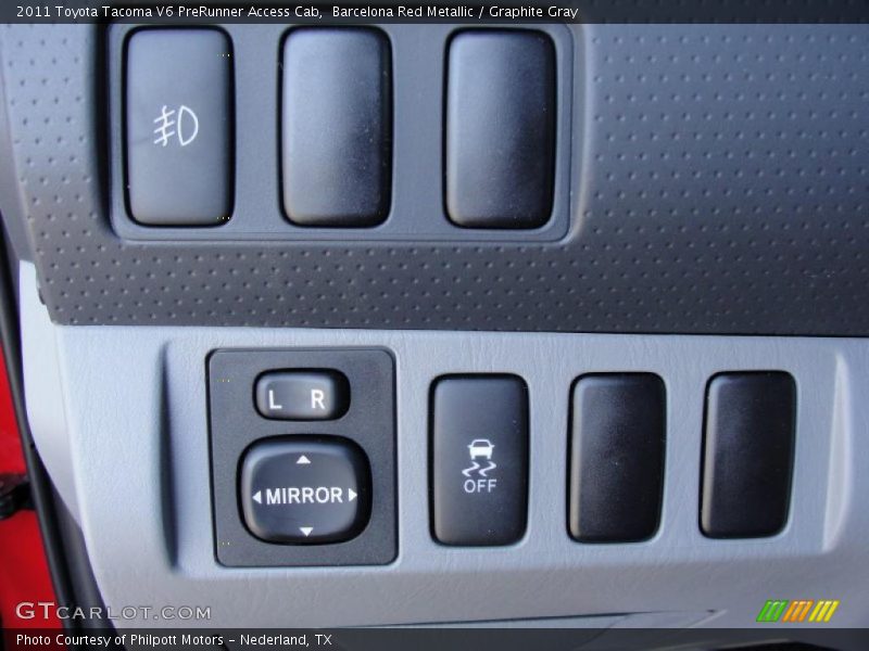 Barcelona Red Metallic / Graphite Gray 2011 Toyota Tacoma V6 PreRunner Access Cab