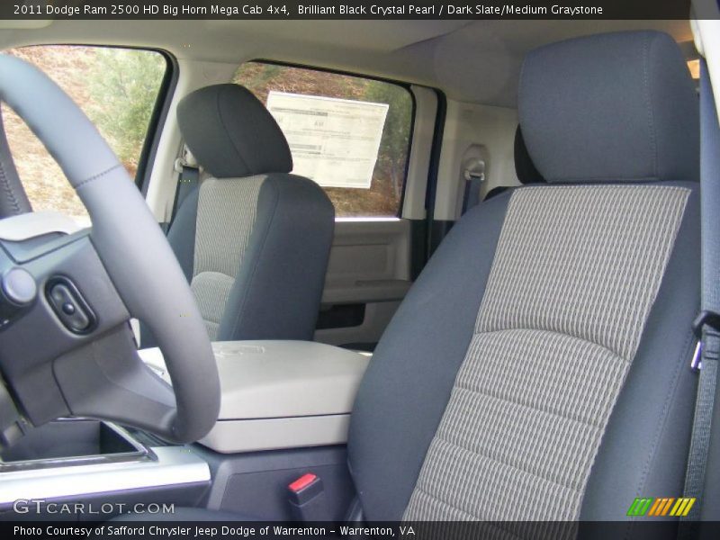 2011 Ram 2500 HD Big Horn Mega Cab 4x4 Dark Slate/Medium Graystone Interior