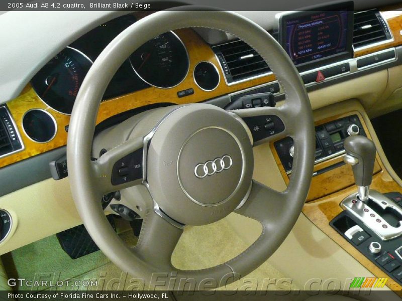Brilliant Black / Beige 2005 Audi A8 4.2 quattro