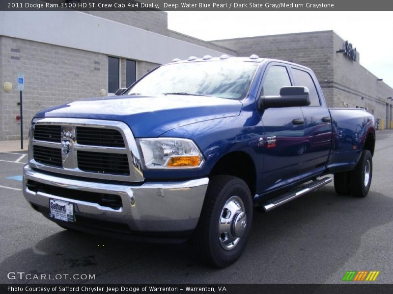 Front 3/4 View of 2011 Ram 3500 HD ST Crew Cab 4x4 Dually