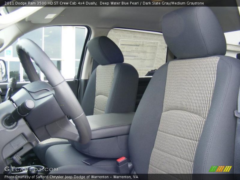 Deep Water Blue Pearl / Dark Slate Gray/Medium Graystone 2011 Dodge Ram 3500 HD ST Crew Cab 4x4 Dually
