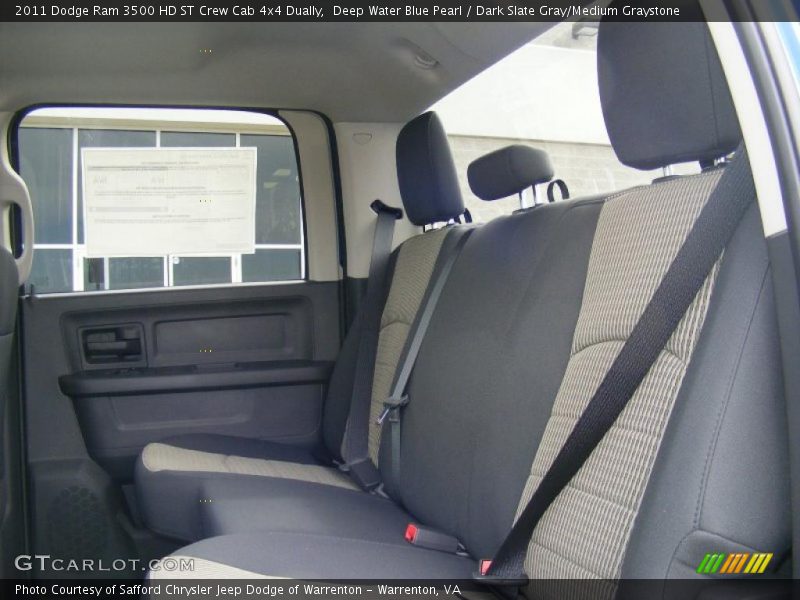 Deep Water Blue Pearl / Dark Slate Gray/Medium Graystone 2011 Dodge Ram 3500 HD ST Crew Cab 4x4 Dually