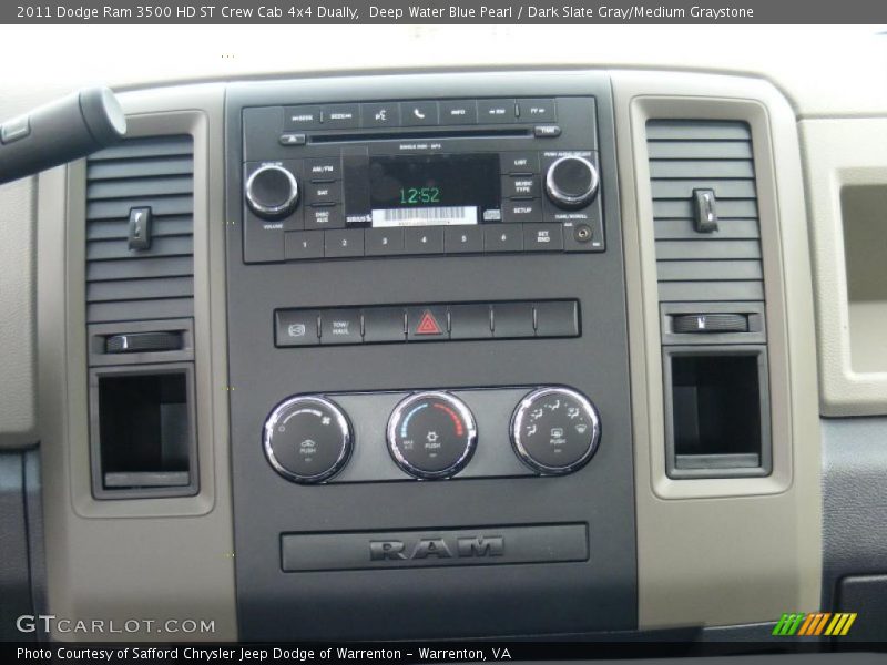 Deep Water Blue Pearl / Dark Slate Gray/Medium Graystone 2011 Dodge Ram 3500 HD ST Crew Cab 4x4 Dually