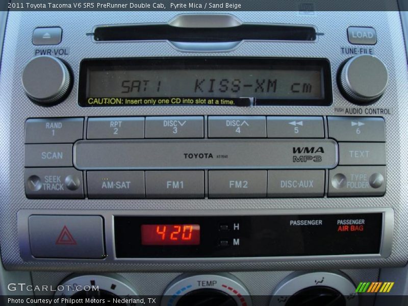 Pyrite Mica / Sand Beige 2011 Toyota Tacoma V6 SR5 PreRunner Double Cab