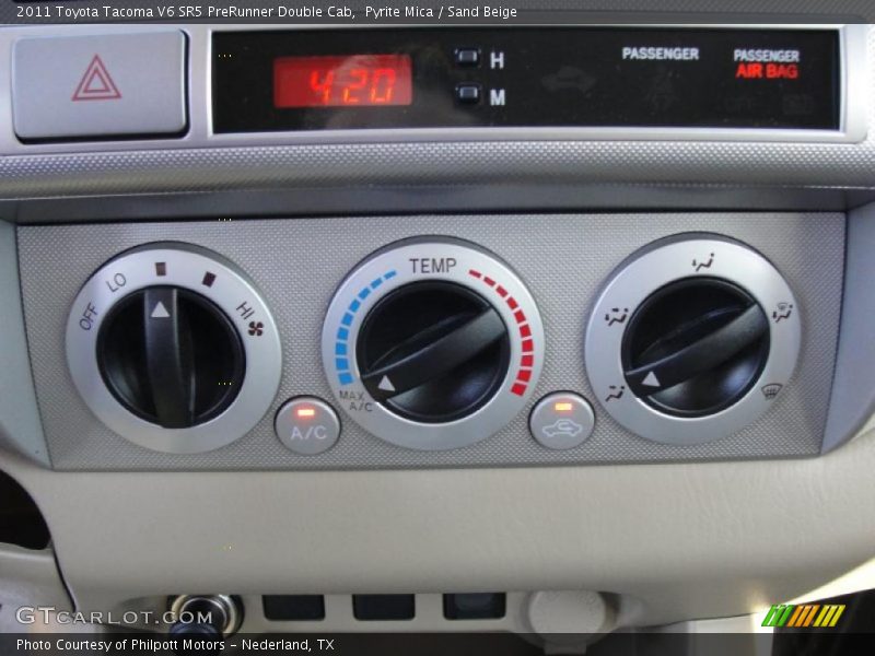 Pyrite Mica / Sand Beige 2011 Toyota Tacoma V6 SR5 PreRunner Double Cab