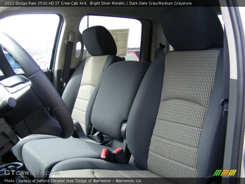  2011 Ram 3500 HD ST Crew Cab 4x4 Dark Slate Gray/Medium Graystone Interior