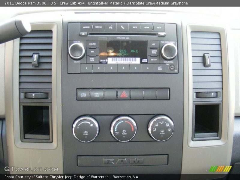 Controls of 2011 Ram 3500 HD ST Crew Cab 4x4