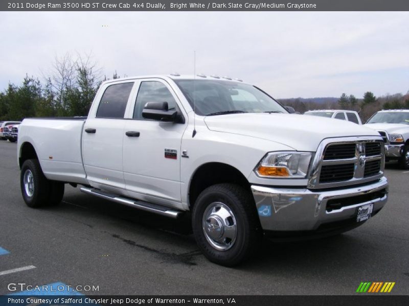  2011 Ram 3500 HD ST Crew Cab 4x4 Dually Bright White