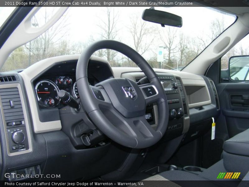  2011 Ram 3500 HD ST Crew Cab 4x4 Dually Dark Slate Gray/Medium Graystone Interior