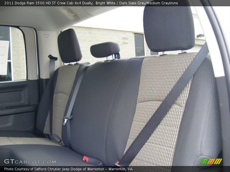 Bright White / Dark Slate Gray/Medium Graystone 2011 Dodge Ram 3500 HD ST Crew Cab 4x4 Dually