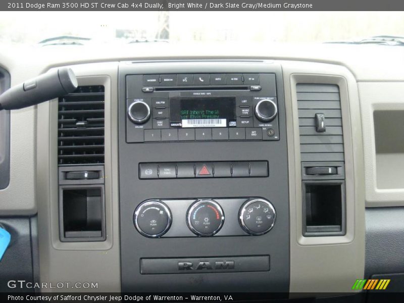 Bright White / Dark Slate Gray/Medium Graystone 2011 Dodge Ram 3500 HD ST Crew Cab 4x4 Dually