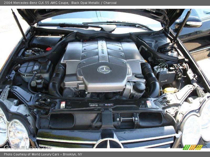 Black Opal Metallic / Charcoal 2004 Mercedes-Benz CLK 55 AMG Coupe
