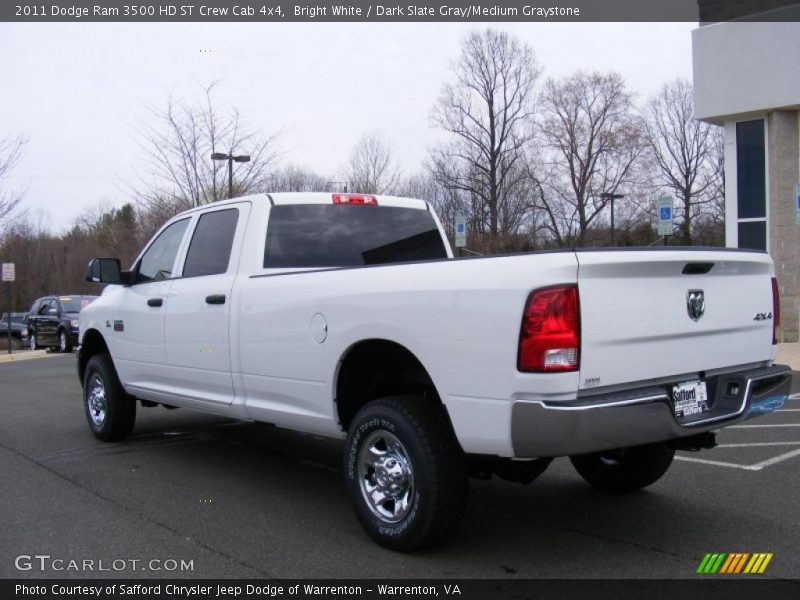 Bright White / Dark Slate Gray/Medium Graystone 2011 Dodge Ram 3500 HD ST Crew Cab 4x4