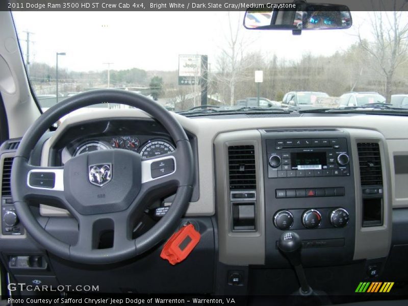 Bright White / Dark Slate Gray/Medium Graystone 2011 Dodge Ram 3500 HD ST Crew Cab 4x4