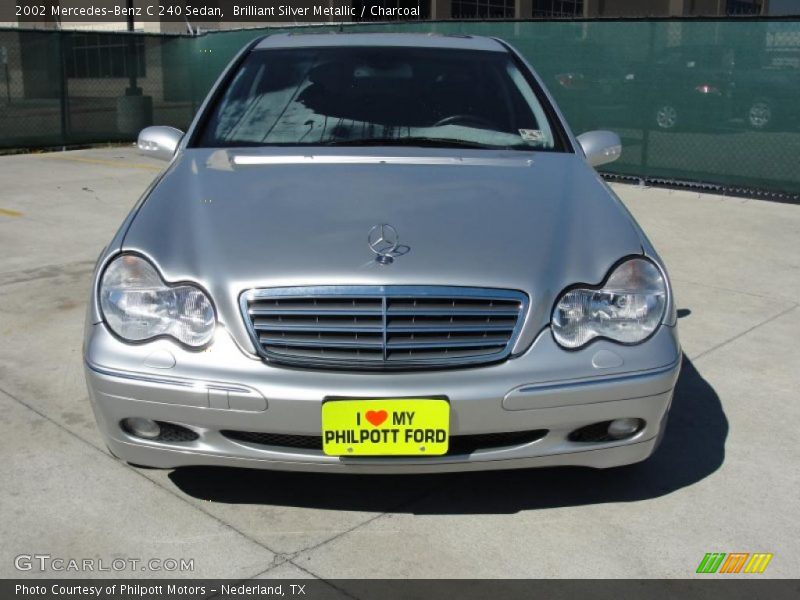 Brilliant Silver Metallic / Charcoal 2002 Mercedes-Benz C 240 Sedan